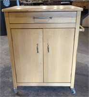 Mobile Kitchen Island Cart W/ Storage