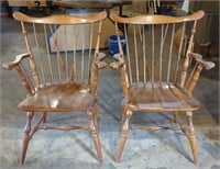 Vtg Pair Of Ethan Allen Dining Chairs. Bidding