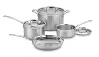 $199 Cuisinart 7-pc. Stainless Steel MultiClad Set