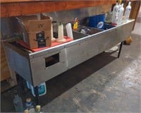 Stainless Steel Bar Back Triple Sink