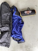 Harley Davidson blanket/XXL rain suit