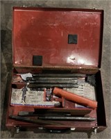 Milwaukee Toolbox with Assorted Chisel Bits,