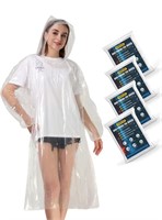 AIRPLER RAIN PONCHO LARGE CLEAR 4 COUNT