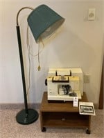 VTG Pfaff Sewing Machine w/ Cover & Stand on
