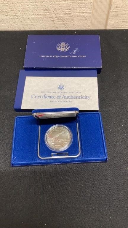 1987 P US CONSTITUTION COINS SILVER DOLLAR