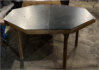 Wood Poker Table w/ Cover (53? x 29?) *Wobbles