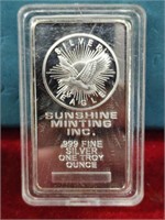 Sunshine Minting Silver Plated Bar