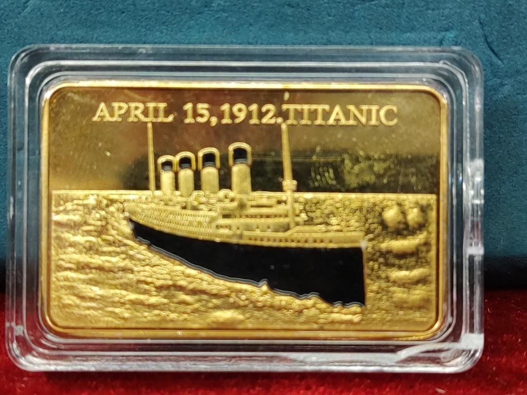 Titanic Gold Plated Bar
