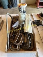 C-Clamps, Plastic Ties, Pipe Wrench