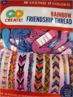 Rainbow Friendship Thread - 36 Skeins - 17 Colors