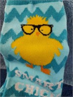 Smart Chick Socks -Fits Teen/Adult - NWT