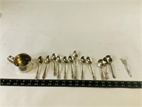 Sterling silver spoons & Cup