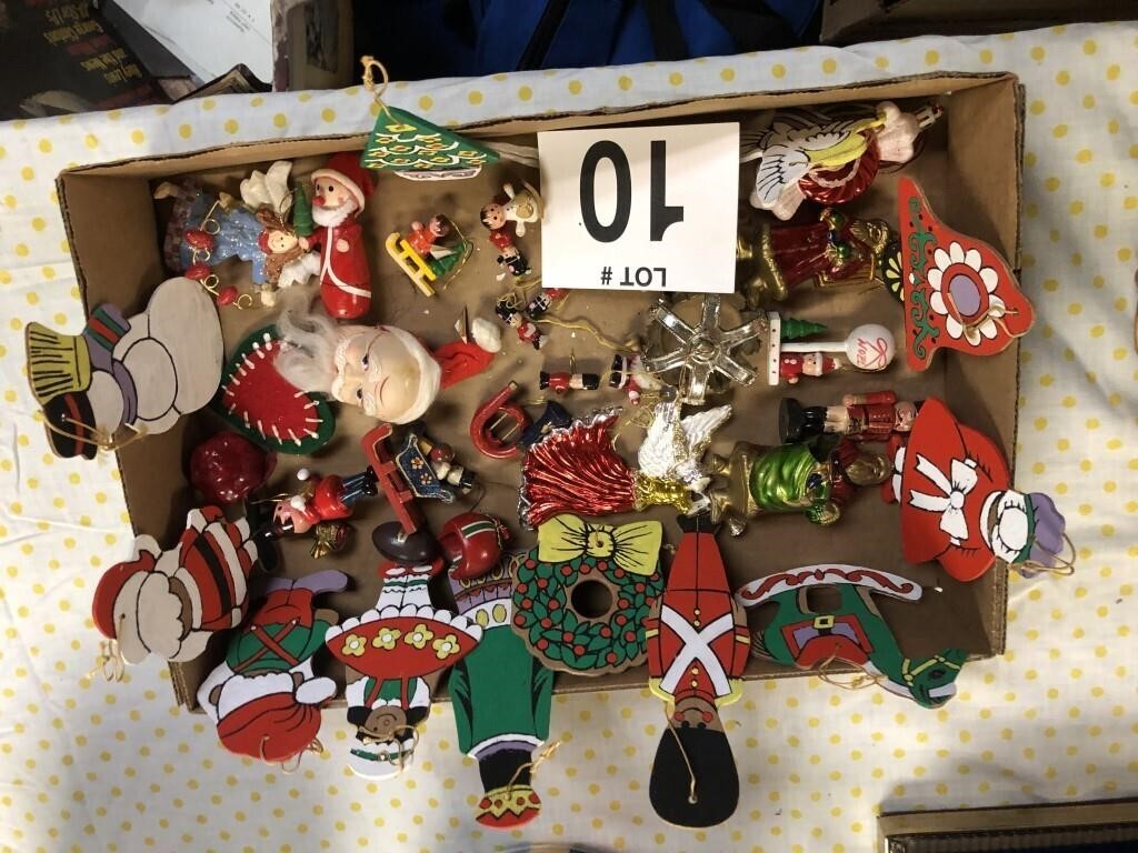 Flat of Christmas Ornaments