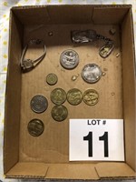 Flat of Misc. Coins, Tokens