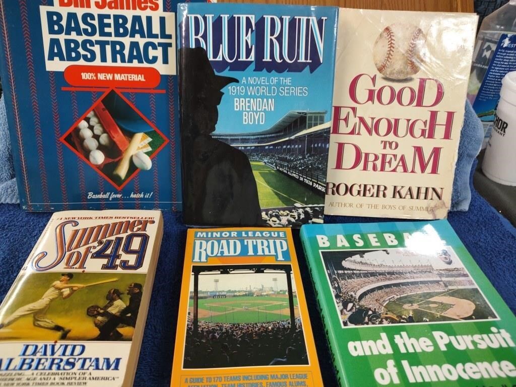 Baseball Books 6 PC Collection - 3 1st Editions