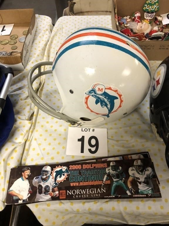 Miami Dolphins Helmet and Cards