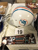 Miami Dolphins Helmet and Cards