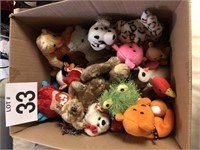 Box of TY Beanie Babies