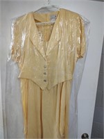 Scarlet Brand Soft Yellow Dress - Size 10 - Made