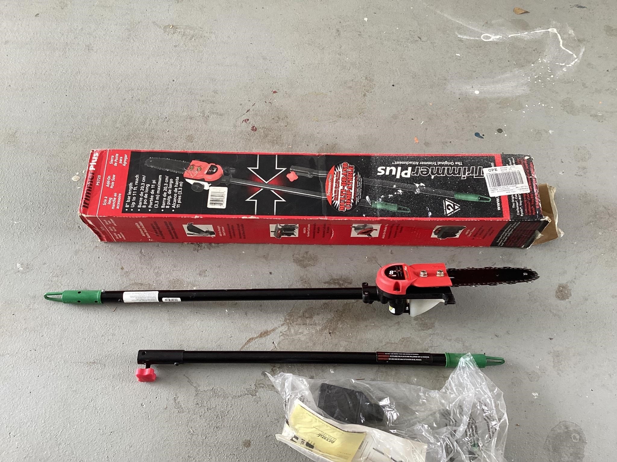 Trimmer Plus PS720 add on pole saw
