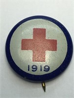 Antique American Red Cross Pin 1919 Manufactured