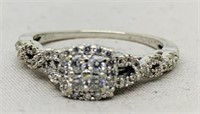 10KT WHITE GOLD .60CT DIAMOND RING