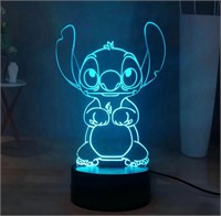 Cartoon Stitch 3D Lamp