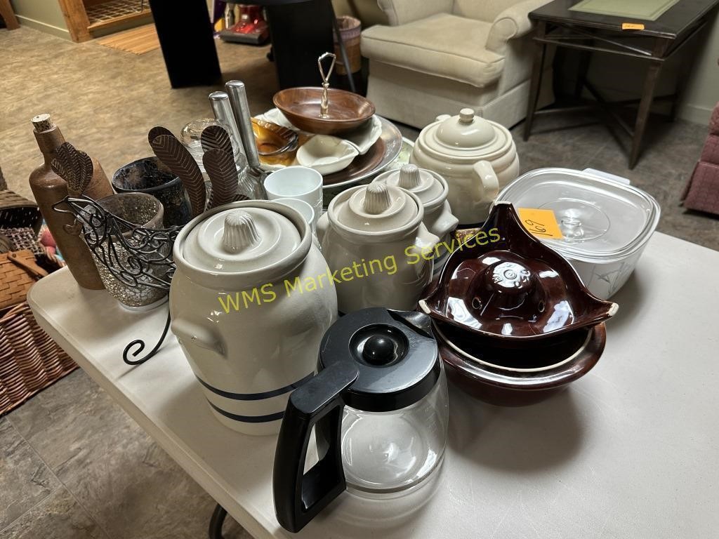 Canister Set, Covered Dishes & Serving Trays