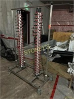 Mobile Dbl Unit Plate Rack ~4' x 2' x 6'