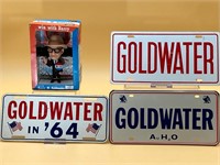 Barry Goldwater 1964 Campaign Plates & Figure