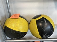 2 Yellow Medicine Balls