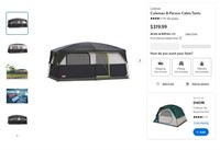 B8612  Coleman 8-Person Cabin Tents