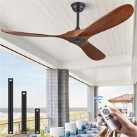 ABZ 60in Outdoor Ceiling Fans  Remote Ctrl