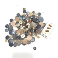 Vintage Buttons Lot -  Browns & Greys