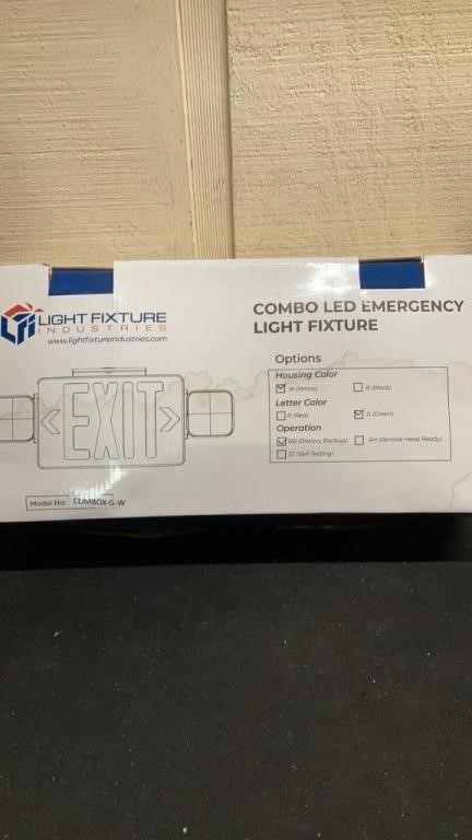 NEW COMBO LED EMERGENCY LIGHT FIXTURE