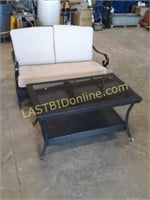 Outdoor Bench and Table