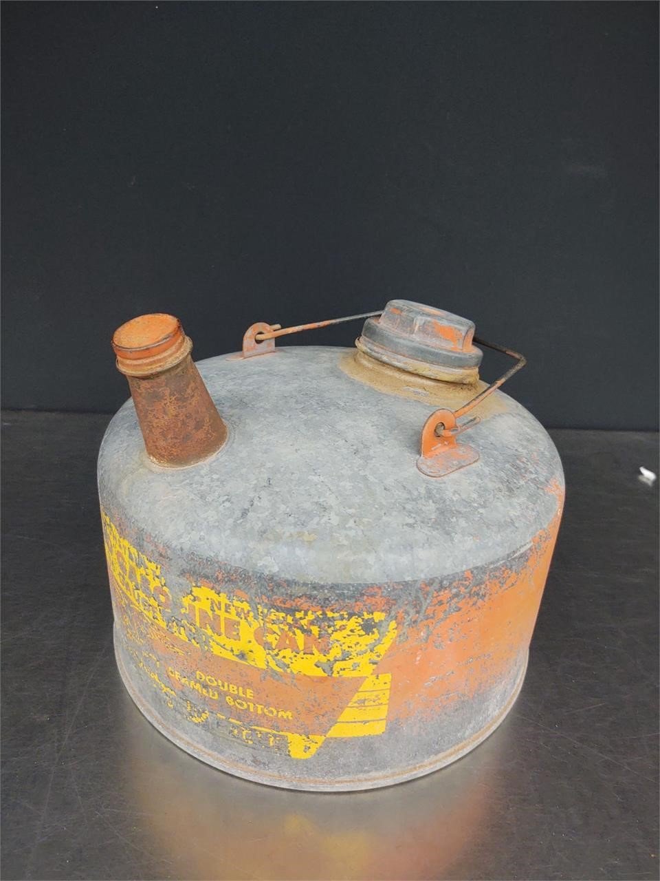 Vintage Galvanized Gas Can