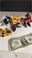 LOT OF 5 TRANSFORMERS TOYS