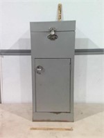 SMALL METAL CABINET, 30 1/4" T