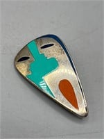 Signed Taxco Sterling brooch