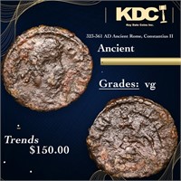 323-361 AD Ancient Rome, Constantius II Ancient Gr