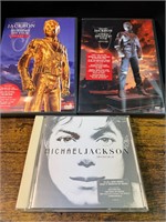 MICHAEL JACKSON DVDS AND CD