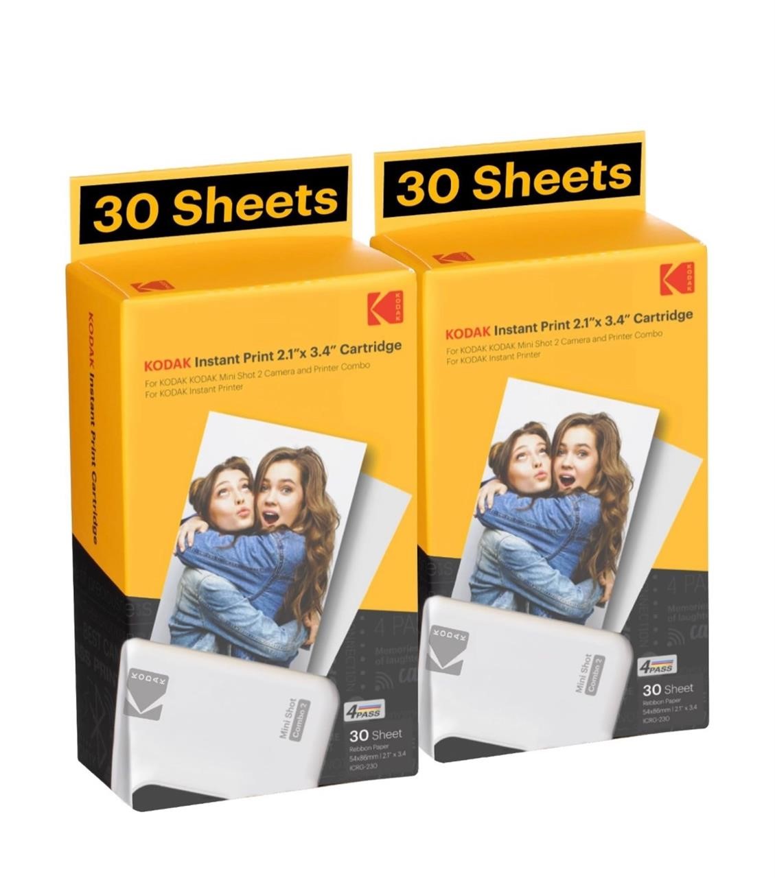 KODAK 4PASS Film Cartridge 2.1”x 3.4” (60 Sheets)
