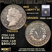 Proof ***Auction Highlight*** 1909 Liberty Nickel