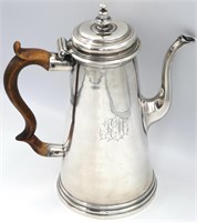 18th Century George II Sterling Coffee Pot