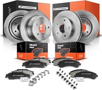Disc Brake Rotors + Pads Kit  12-PC Set