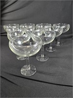 Set of 10 Margarita Glasses
