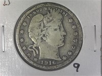 1916-D Barber Quarter