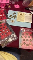 Collection of Vintage Penny Coin Currency