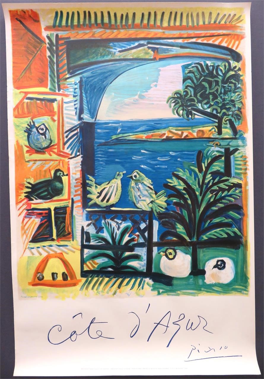 Pablo Picasso French Riviera Tourism Poster